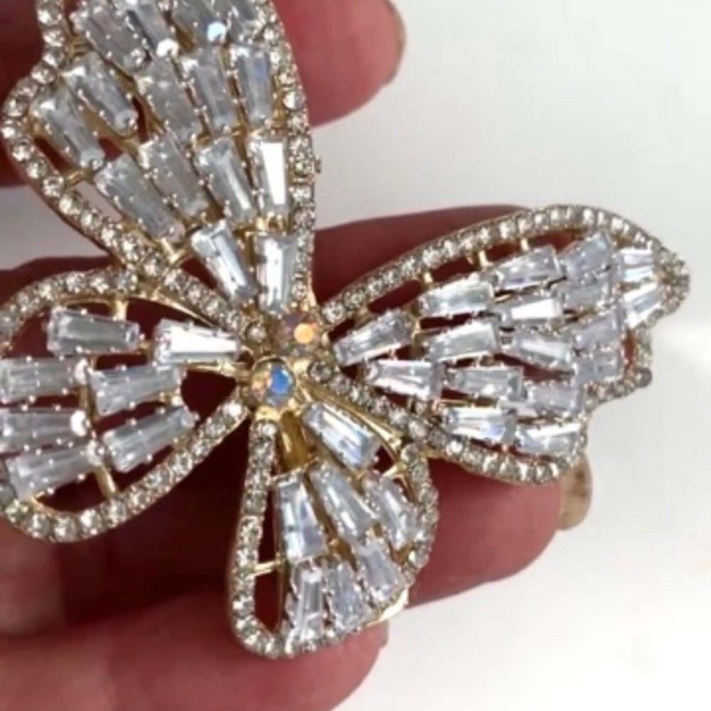 Crystal Butterfly Hair Clip